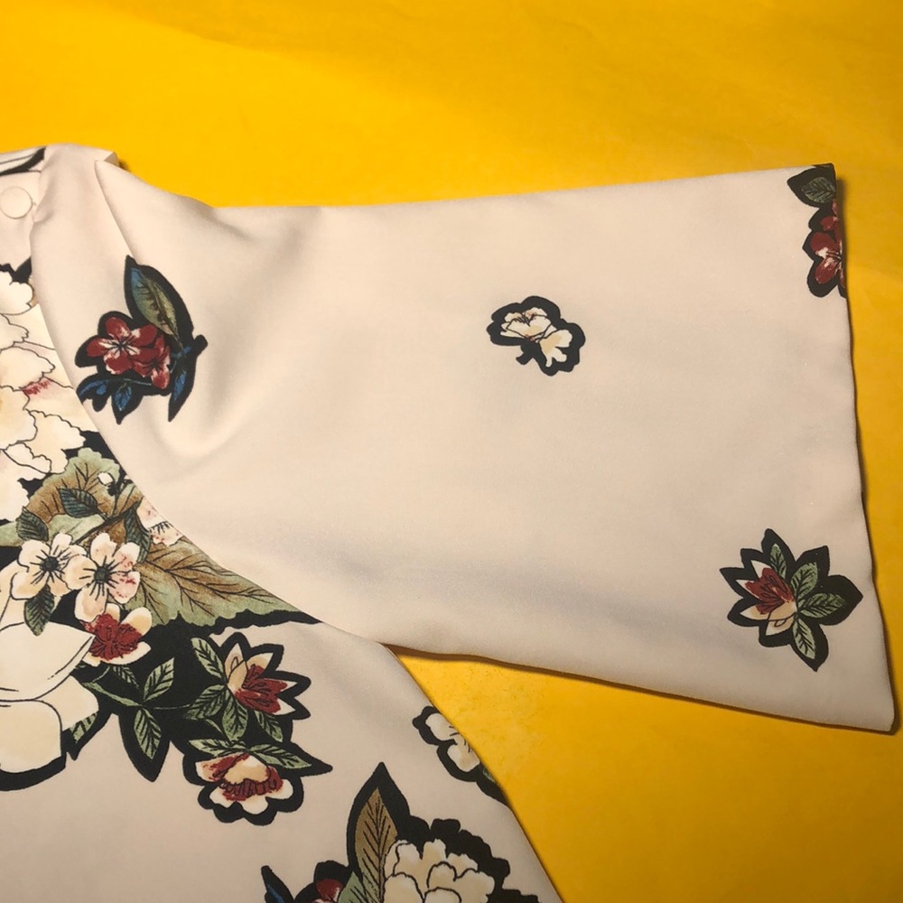 Zara Basic Collection Floral Print Mini Dress - image 7